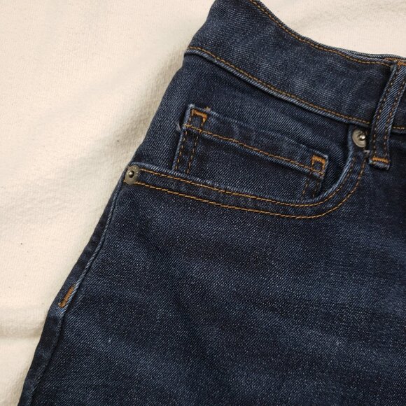 Everlane Dark The Curvy High-Rise Skinny Jean Size 28 Crop Dark Wash Slim - Picture 6 of 16